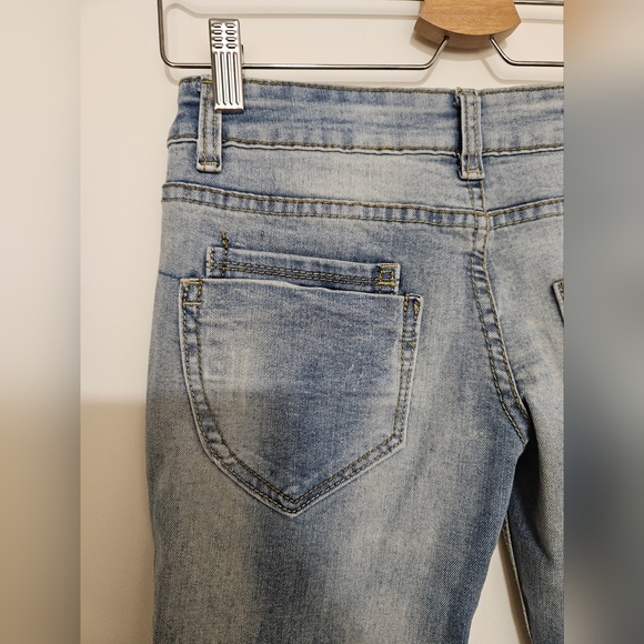 Vintage Low-Rise Skinny Patchwork Jeans - Picture 8 of 12